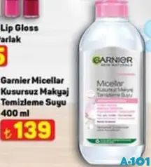 GARNİER MİCELLAR KUSURSUZ MAKYAJ TEMİZLEME SUYU 400 ML